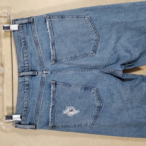 01138 Agolde Los Angeles distressed button front high rise jeans 26 - Picture 8 of 13